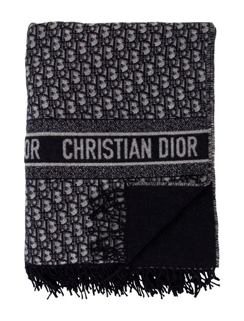 dior blue throw blanket